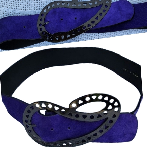 Missoni Purple‎ suede abstract belt S/M NEW